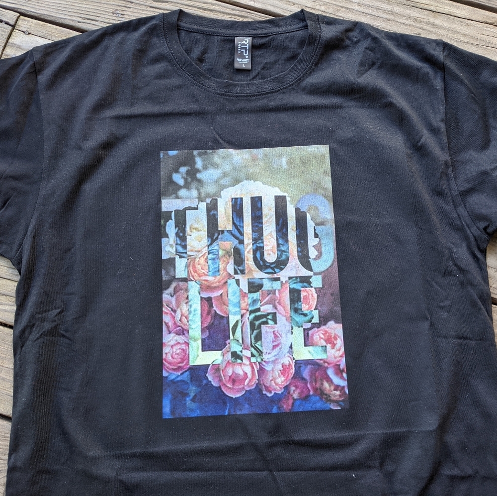 Thug Life Roses T-shirt